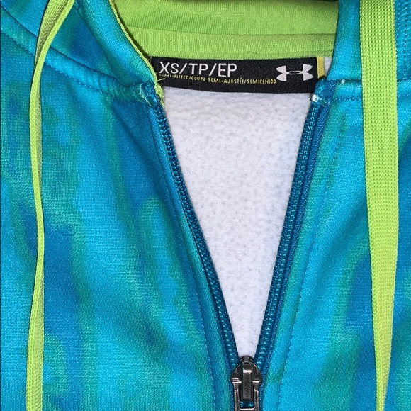 Under armour colorful semi fitted zip up hoodie XS - Picture 2 of 5